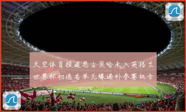 天空体育报道恩古莫哈未入英格兰世界杯初选名单无缘递补参赛机会